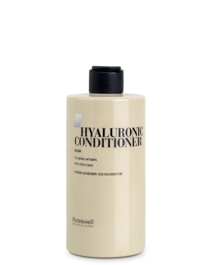 Acondicionador Hyaluronic Age Repair Kosswell con ácido hialurónico para hidratar y rejuvenecer el cabello.